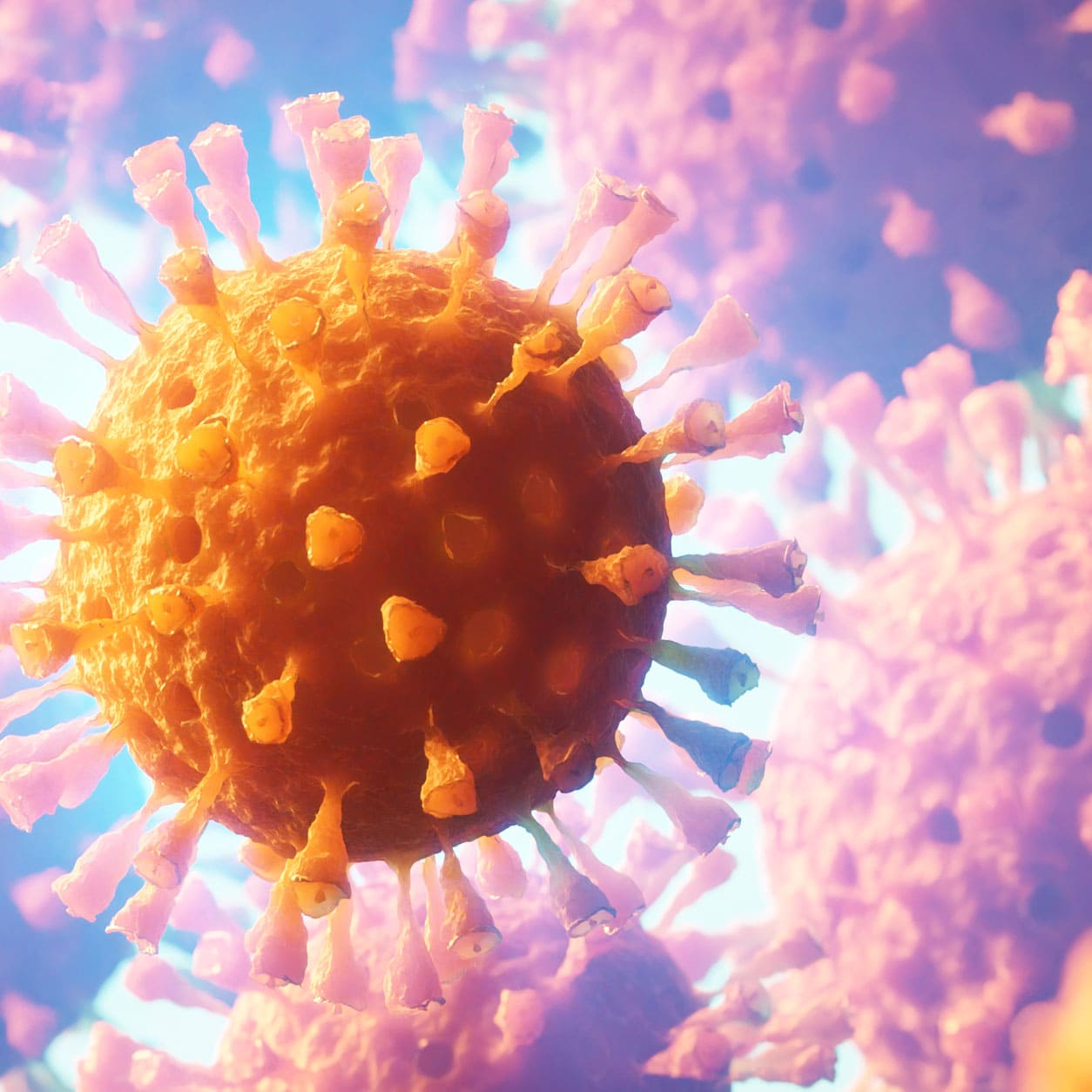 Conceptual illustration of immunology