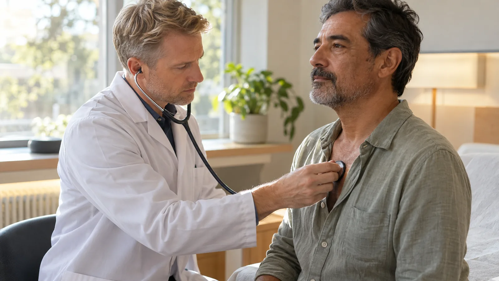 Adult participating in a cardiovascular research assessment