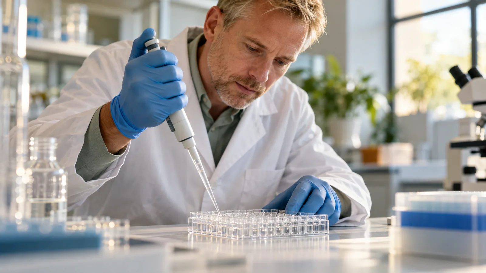 Multiwell plate prepared for cell signaling research