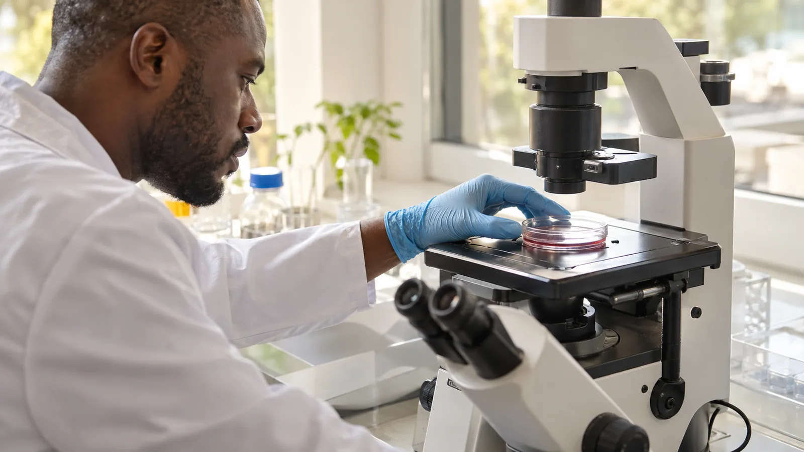 Laboratory culture dish prepared for neuronal response research